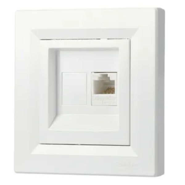 Schneider Asfora -Netzwerkdose - ISDN-Dose CAT5e 1xRJ45